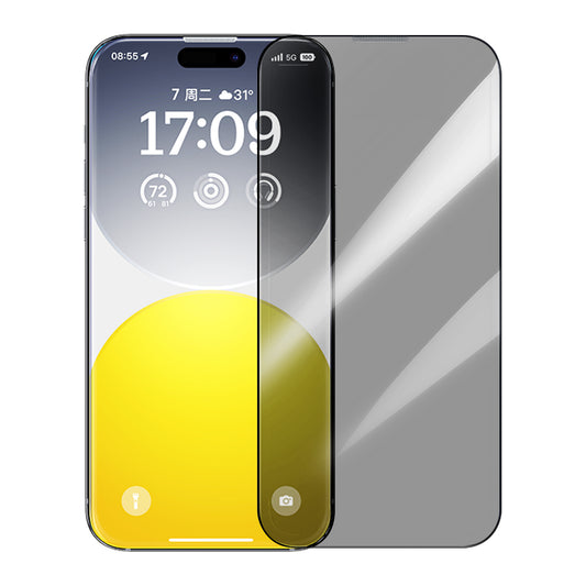 Baseus sapphire series privacy protector Tempered glass screen protector (with built-in dust filter)