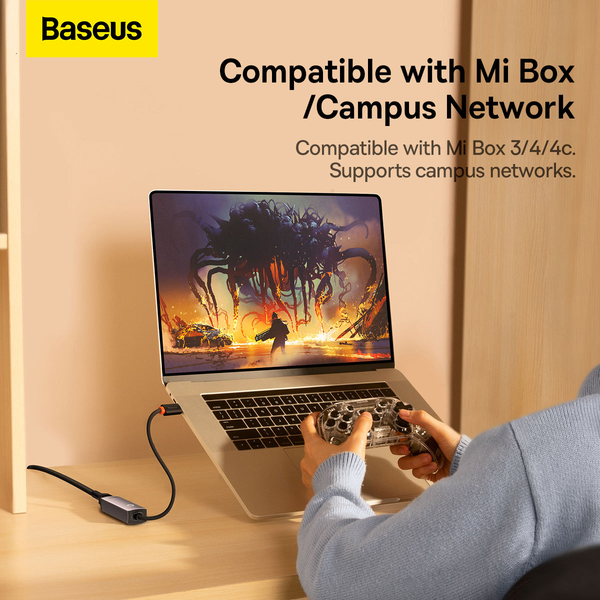 Baseus Lite Series Ethernet Adapter Type-C to RJ45